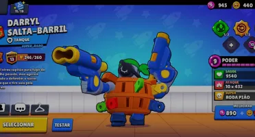 Conta de brawl star com skins, brawlers míticos e hipercarga