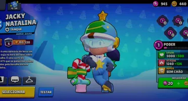 Conta de brawl star com skins, brawlers míticos e hipercarga