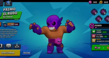Conta de brawl star com skins, brawlers míticos e hipercarga