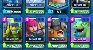 Conta Clash Royale, REI 12, Todas as cartas - Leia