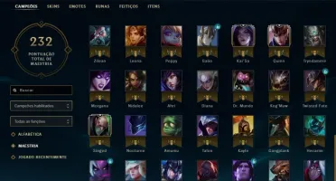 CONTA LEAGUE OF LEGENDS LOL 84 SKINS SÓ SKIN TOP GOLD 3 E +