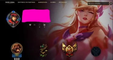 CONTA LEAGUE OF LEGENDS LOL 84 SKINS SÓ SKIN TOP GOLD 3 E +