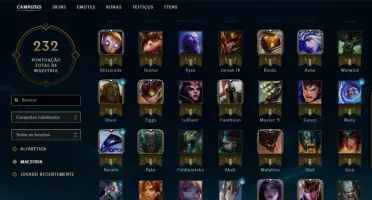 CONTA LEAGUE OF LEGENDS LOL 84 SKINS SÓ SKIN TOP GOLD 3 E +