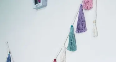 Kit Decoração Varal de Bandeirinhas + Varal de Tassels