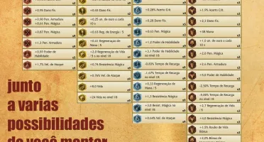 ★ Promoção - 80% dos campeões (100) com 9 páginas de runa!