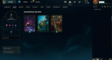 Smurf Gold4 Skins/Espólio