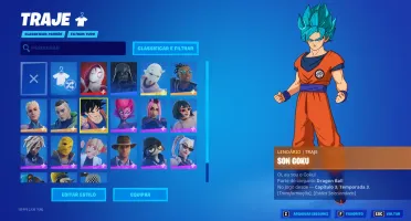Conta Fortnite Melhores skins