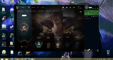CONTA PLATINA 1 29 CHAMPS 1 SKIN MMR BOM 62% WINRATE