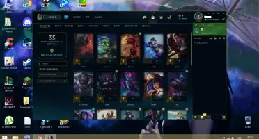CONTA PLATINA 1 29 CHAMPS 1 SKIN MMR BOM 62% WINRATE