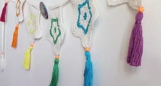 Varal de Estrelas em Crochê
