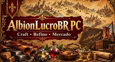 AlbionLucroBR PC | Análise de craft, refino e mercado |