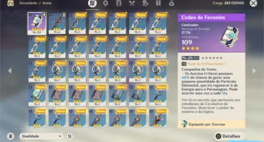 GENSHIN IMPACT - QIQI + ARMA 4 ESTRELAS +