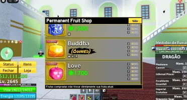 Conta de Blox fruits end game, MUITO boa!!