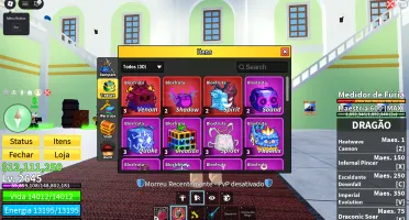 Conta de Blox fruits end game, MUITO boa!!