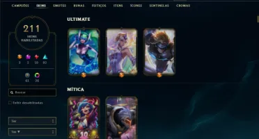 Ouro 4 com TODOS os champs e 211 Skins + 888k de Zed