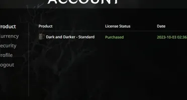 Conta Dark and Darker