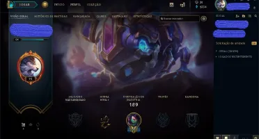CONTA NVL 96 56 CHAMPS 17 SKINS E 72 ÍCONES POR R$50,00!