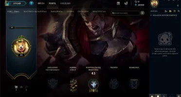 Conta Unranked LV 30 + 20 campeões + 24.260 EA