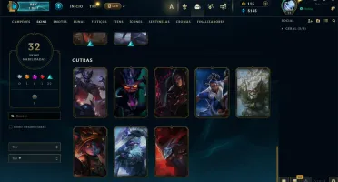 Conta unranked com 32 skins