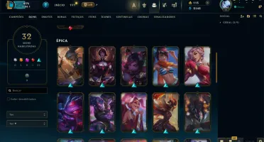 Conta unranked com 32 skins