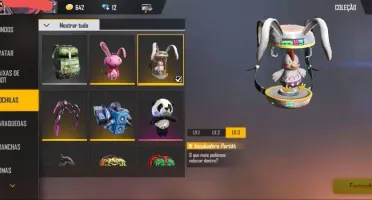 Conta Free fire com 10 Personagens