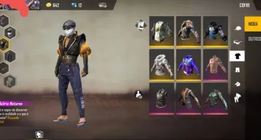 Conta Free fire com 10 Personagens