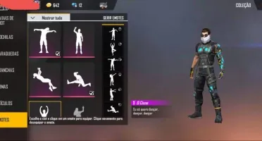 Conta Free fire com 10 Personagens