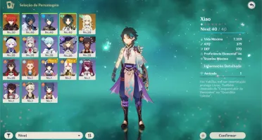 Conta Ar 25-Xiao-Diluc-Qiqi-Alow-Espada Celestial