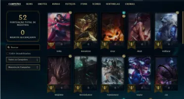 Conta ouro 2 com 32 Champs e 3 Skins