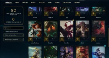 Conta ouro 2 com 32 Champs e 3 Skins