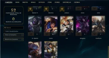 Conta ouro 2 com 32 Champs e 3 Skins
