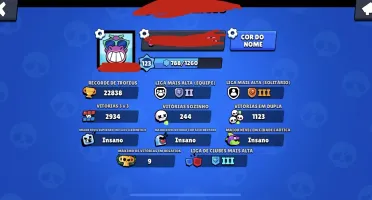 conta muito boa brawl stars lvl 123