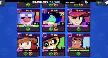 conta muito boa brawl stars lvl 123