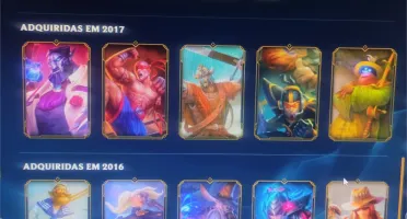 Conta lvl 105 , 136 champions