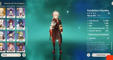 Conta Ar50 Kazuha Klee Itto Yoimiya