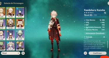 Conta Ar50 Kazuha Klee Itto Yoimiya