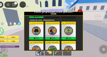 4 Contas De Blox Fruits   (Lv 2450)