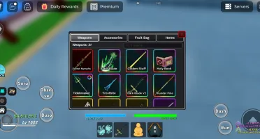 BLOX FRUITS KING LEGACY E FRUIT SEAS OLHAR A DESCRIÇÃO