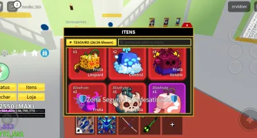 BLOX FRUITS KING LEGACY E FRUIT SEAS OLHAR A DESCRIÇÃO