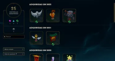 CONTA LOL TODOS OS CHAMPS E 117 SKINS