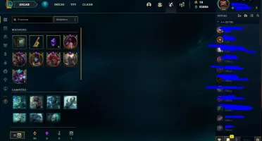CONTA LOL TODOS OS CHAMPS E 117 SKINS