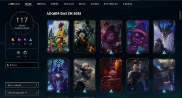 CONTA LOL TODOS OS CHAMPS E 117 SKINS