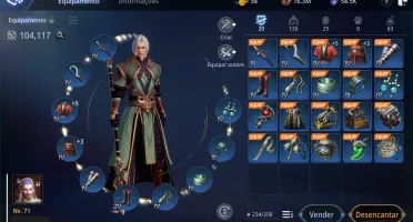 2 contas MIR4, Guerreiro, 73 LVL, 105K, Lanceiro,LVL 71,104k