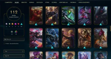 Esmeralda 4 com TODOS os Champs e 112 Skins ( MID / ADC )