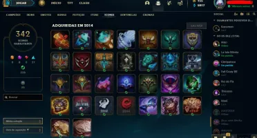 Conta league of legends 358 skin
