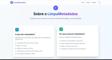 script Limpa metadados de imagem
