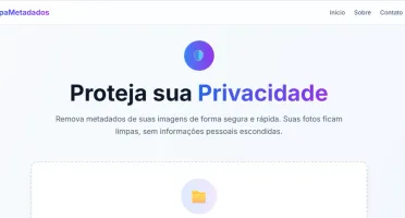script Limpa metadados de imagem