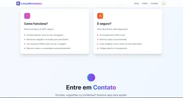 script Limpa metadados de imagem