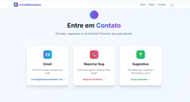 script Limpa metadados de imagem