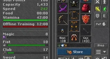 Tibia rp 145+ek 113 Gladera sem RK
